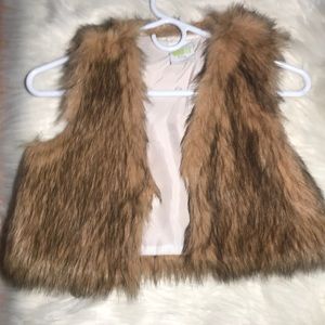 Kids Faux Fur Vest